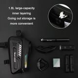  West Biking Xe đạp Vỏ cứng Xe phía trước Chùm tia điện thoại di động (Đen) 