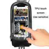  West Biking Xe đạp Vỏ cứng Xe phía trước Chùm tia điện thoại di động (Đen) 