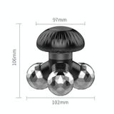  Pin USB Pocket XF-71 kép Mini Massage Rung động tam giác Massage (Đen) 