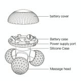  Pin USB Pocket XF-71 kép Mini Massage Rung động tam giác Massage (Đen) 