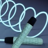  Led sợi quang trong suốt có thể điều chỉnh dây nhảy nam và nữ tập thể dục huỳnh quang (màu xanh mờ) 