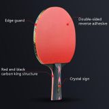  HUESOON HS-CPPX5 Five Stars Carbon Sợi kép Đảo ngược Tennis Vợt đào tạo, Đặc điểm kỹ thuật: Bút giữ Kẹp vợt 