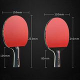  HUESEON HS-D-P01 Ba ngôi sao 7 lớp Gỗ tinh khiết hai mặt, Bộ đồ vợt bóng bàn, Đặc điểm kỹ thuật: Vợt cầm tay lắc tay 