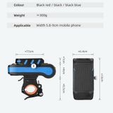 BG-2021 Đèn trước xe đạp 4 trong 1 Giá đỡ điện thoại di động Sừng Light Mountain Bike Đèn phía trước, Màu sắc: 4000 mAh Đỏ 