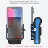  BG-2021 Đèn trước xe đạp 4 trong 1 Giá đỡ điện thoại di động Sừng Ánh sáng Xe đạp leo núi phía trước, Màu sắc: 4000 Mah Blue 