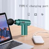  Fascia Massage Mini Điện cơ Massage Thể dục di động Cơ bắp Thư giãn Massage LCD (Đêm tối Đen) 
