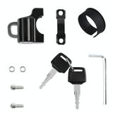  2 chiếc khóa mũ bảo hiểm xe điện chống trộm cố định đa chức năng khóa xe đạp xử lý mũ bảo hiểm cố định khóa chống trộm khóa mũ bảo hiểm + dây nhắc nhở 