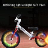  10 chiếc JG-PHC-12 Xe đạp trẻ em Xe đạp Xe đạp phản quang Sticker Đêm cảnh báo Cưỡi đường viền (màu xanh) 