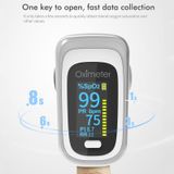  Finger Pulse Oimumeter Pulse Blood Blood Oxygen Saturation Monitor, Màu sắc: 130R Bạc Đen (Hướng dẫn sử dụng tiếng Anh) 