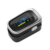  Finger Pulse Oimumeter Pulse Blood Blood Oxygen Saturation Monitor, Màu sắc: 130R Bạc Đen (Hướng dẫn sử dụng tiếng Anh) 