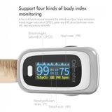  Finger Pulse Oimumeter Finger Pulse Blood Oxygen Saturation Monitor, Màu sắc: 130R Bạc Trắng (Hướng dẫn sử dụng tiếng Anh) 