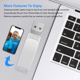  64GB USB 3.0 + 8 Pin + USB-C / loại C 3 trong 1 Điện thoại Meton Metal U-Disk có thể xoay (màu hồng) 