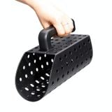  Máy dò kim loại Sand Scoop và xẻng Công cụ đào (Đen) 