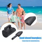  Máy dò kim loại Sand Scoop và xẻng Công cụ đào (Đen) 