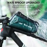  West Biking 2.5L Xe đạp Front Beam Điện thoại di động Màn hình cảm ứng Túi vỏ cứng (Màu xanh đậm) 