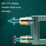  SS-2021 LCD điện hai đầu Thiết bị Fascia Thiết bị tập thể dục Máy mát xa cơ bắp (Trắng) 