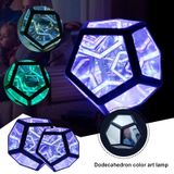  Cool Infinite Dodecahedron Đêm đầy màu sắc Ánh sáng nghệ thuật trang trí, Kích thước: 20x20x20cm 