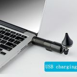  Vệ sinh tai tay USB sạc otoscope (màu đen) 