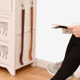  BQR01 trở lại Scratcher Tay cầm dài Massage gỗ, Phong cách: Square Red 