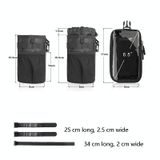  Rhinowalk RK9105 Tay lái xe đạp Túi đựng nước Túi điện thoại (Đen) 