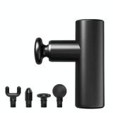  SX-566 Mini cơ bắp mát xa động cơ không chổi than di động Fascia Gun (Đen) 