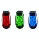  3 chiếc Đêm đi xe đạp ngoài trời Chạy ấm nhẹ Xe đạp đuôi, Màu sắc: 3 LED xanh 