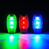  3 chiếc Đêm đi xe đạp ngoài trời Chạy ấm ánh sáng Xe đạp Đèn đuôi, Màu sắc: 5 LED Đỏ 