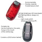  3 chiếc Đêm đi xe đạp ngoài trời Chạy ấm ánh sáng Xe đạp Đèn đuôi, Màu sắc: 5 LED màu xanh 