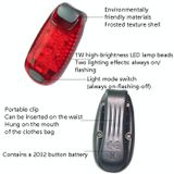  3 chiếc Đêm đi xe đạp ngoài trời Chạy ấm ánh sáng Xe đạp Đèn đuôi, Màu sắc: 5 LED xanh 