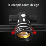  7602 LED USB Sạc kính thiên văn zoom ánh sáng phía trước, Đặc điểm kỹ thuật: 2 đèn pha + 056 đèn hậu 