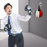  Bóng tốc độ đấm bốc hình quả lê (Đỏ Đỏ Trắng) 
