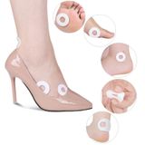  4 bộ cảm thấy mắt gà dính chân và miếng vá chống mặc (hình bầu dục) 