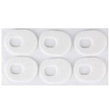  4 bộ cảm thấy mắt gà dính chân và miếng vá chống mặc (hình bầu dục) 