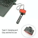  BG-3106 Đèn xe đạp USB Sạc xe đạp leo núi Night Rider Light (Trắng) 