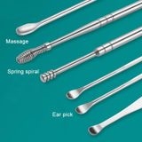  5 Bộ 6 trong 1 thép không gỉ Spring Spring Pick Pick Pirection, Đặc điểm kỹ thuật: Bao da màu vàng 
