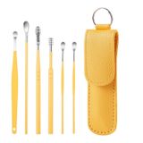  5 bộ 6 trong 1 thép không gỉ Spring Spring Pick Pick Pick, Đặc điểm kỹ thuật: Vàng 