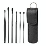  5 bộ 6 trong 1 Thép không gỉ Spring Spring Pick Pick Pirection, Đặc điểm kỹ thuật: Đen 