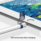  10 chiếc Vỏ bảo vệ silicon chống mất stylus cho bút chì Apple 1, Phong cách: Đầu chuyển đổi (Trắng) 