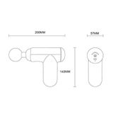  J12A Mini Rung Massage Massage Loại Gun Fascia, Đặc điểm kỹ thuật: Đỏ 