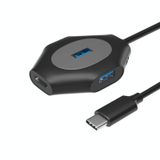  2 chiếc PD Sạc nhanh Trạm nối USB nhiều cổng, Số lượng giao diện: T1301C USBC sang USB5V + 1xUSB3.0 + 3xUSB2.0 