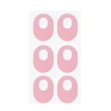  Nhãn dán bảo vệ Callus chống mặc 4 chiếc (hình elip màu hồng) 