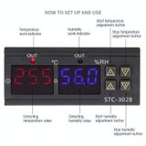  Bộ điều khiển nhiệt độ và độ ẩm kỹ thuật số thông minh STC-3028, Điện áp: 12V 