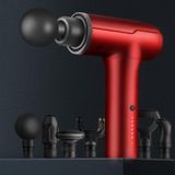  Súng massage mini 6 tốc độ BG-128 với 6 đầu massage, phích cắm CN (màu đỏ) 