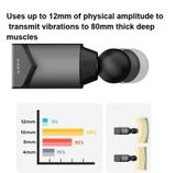  Booster T Súng Massage thư giãn cơ bắp sâu, EU Plug 2000mah với 6 đầu massage (Xám) 