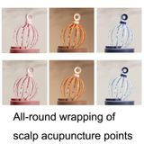  3 chiếc D18 Head Massage Thư giãn Massage Meridian, Phong cách: 18 vuốt (Vàng) 