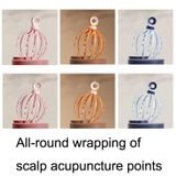  3 chiếc D18 Head Massage Thư giãn Massage Meridian, Phong cách: 12 vuốt (Hồng) 