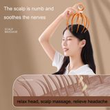  3 chiếc D18 Head Massage Thư giãn Massage Meridian, Phong cách: 12 vuốt (Hồng) 