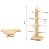  2 chiếc kính log hiển thị giá lưu trữ giá 1 hàng 4 cặp 