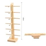  2 chiếc kính log hiển thị giá lưu trữ 1 hàng 6 cặp 