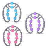  2 chiếc Tám đồ tập Yoga tròn Mát xa chân hình tròn (màu hồng) 